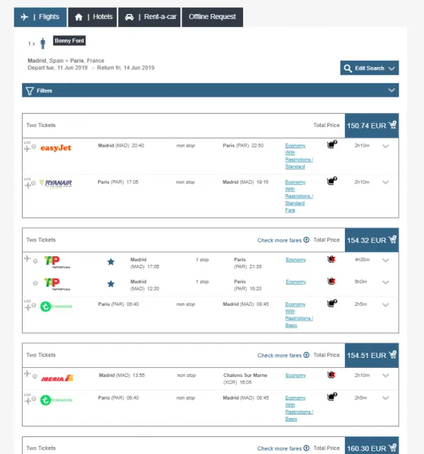 Flights | Even more flight results so that you can be as competitive as any OTA