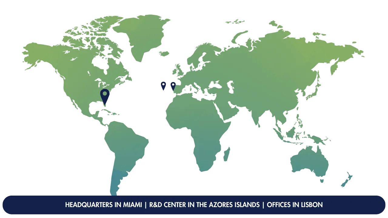Map of the countries where TTS operates