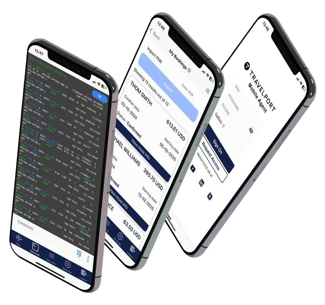 Travelport Mobile Agent on iPhone